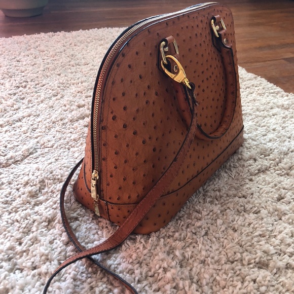 Genuine leather cognac colored purse - Picture 3 of 3
